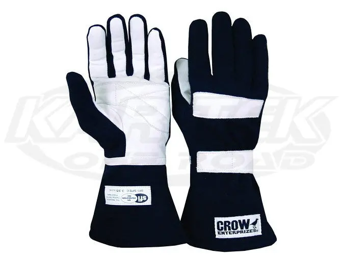 Crow Standard Black Driving Gloves Medium 1
