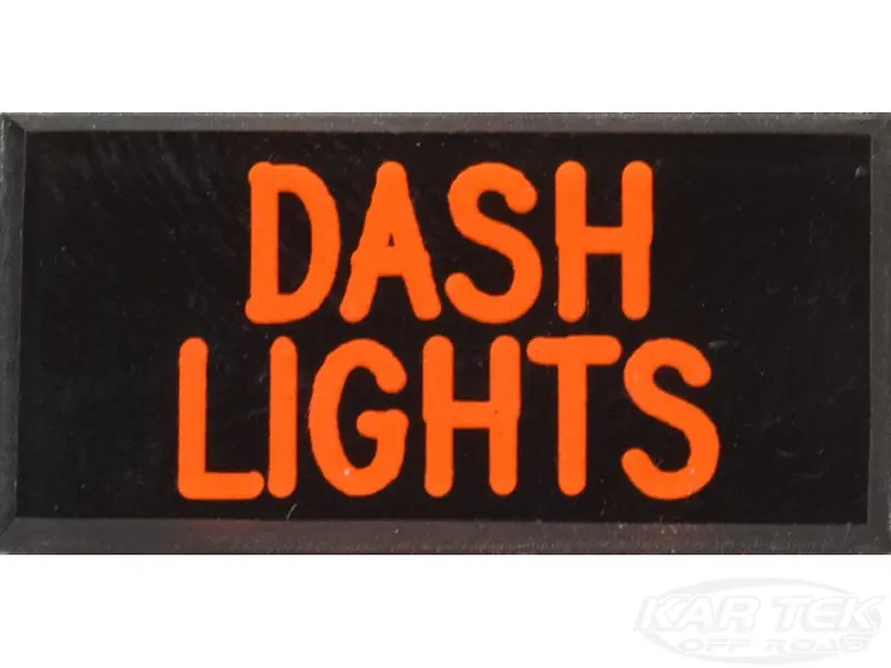 Dash Lights Dash Badge Self Adhesive Id Label For Your Indicator Lights Or Switches 1