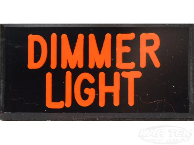 Dimmer Light Dash Badge Self Adhesive Id Label For Your Indicator Lights Or Switches 1