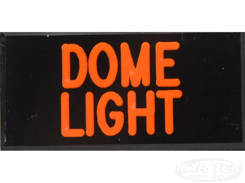Dome Light Dash Badge Self Adhesive Id Label For Your Indicator Lights Or Switches 1