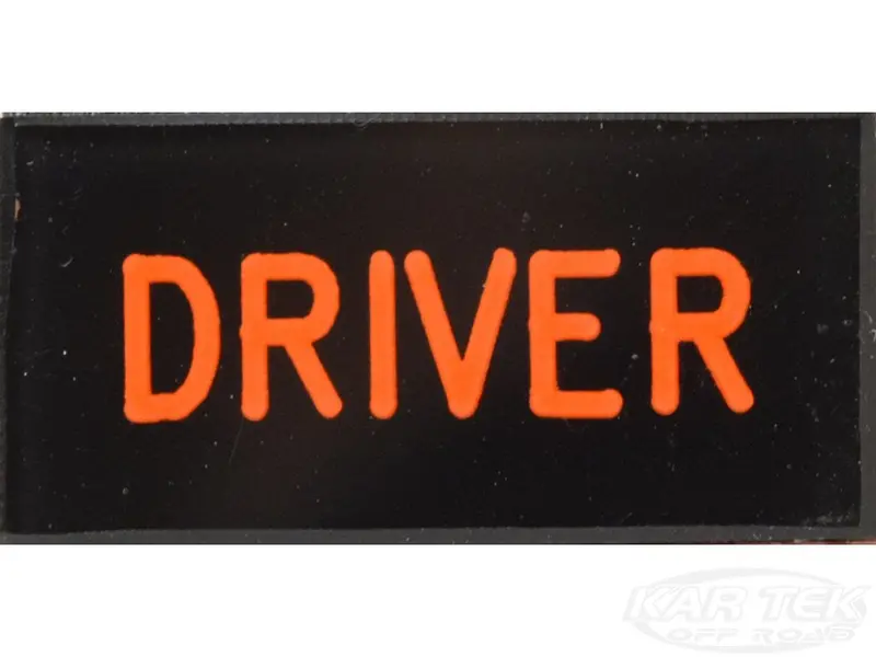 Driver Dash Badge Self Adhesive Id Label For Your Indicator Lights Or Switches 1