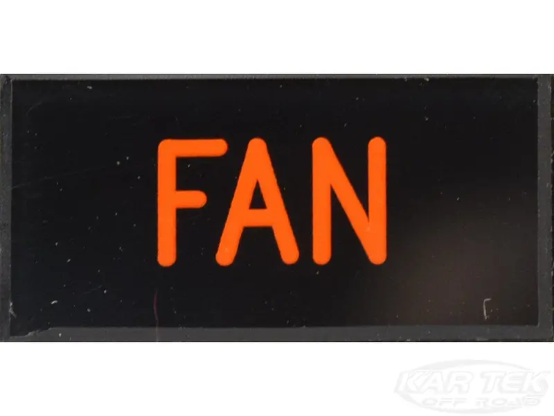 Fan Dash Badge Self Adhesive Id Label For Your Indicator Lights Or Switches 1
