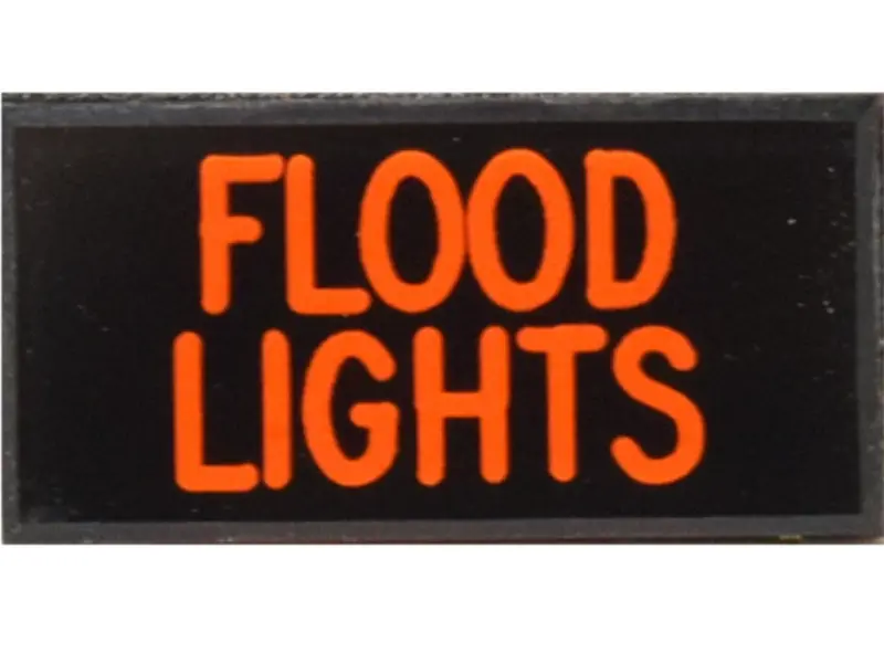 Flood Lights Dash Badge Self Adhesive Id Label For Your Indicator Lights Or Switches 1