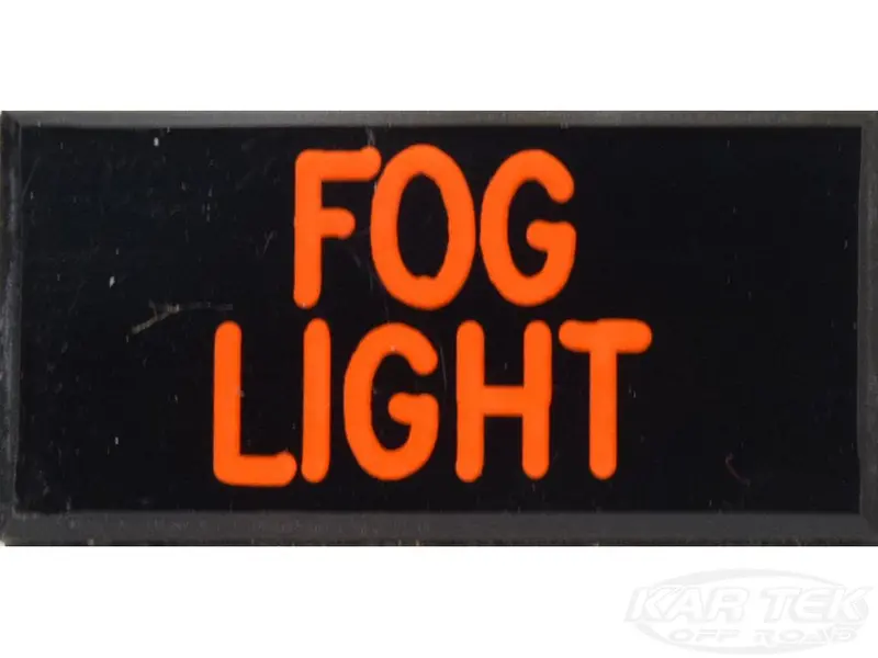 Fog Light Dash Badge Self Adhesive Id Label For Your Indicator Lights Or Switches 1