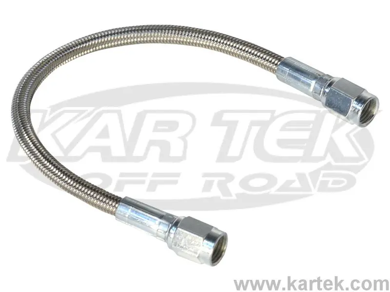 Fragola 84" Long An -3 Female Straight To An -3 Female Straight Stainless Steel Brake Lines / Hoses 1