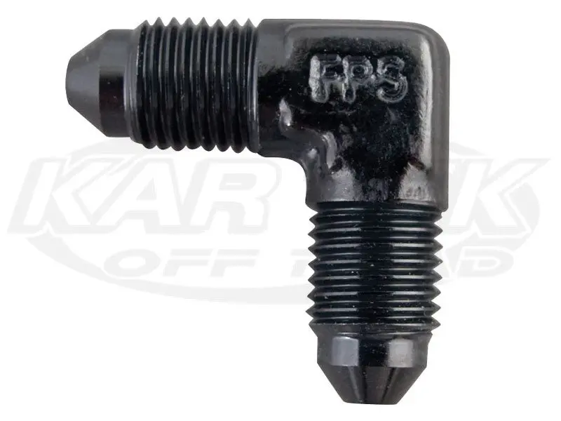 Fragola An -16 Male To An -16 Male Black Anodized Aluminum 90 Degree Union Adapter Fittings 1