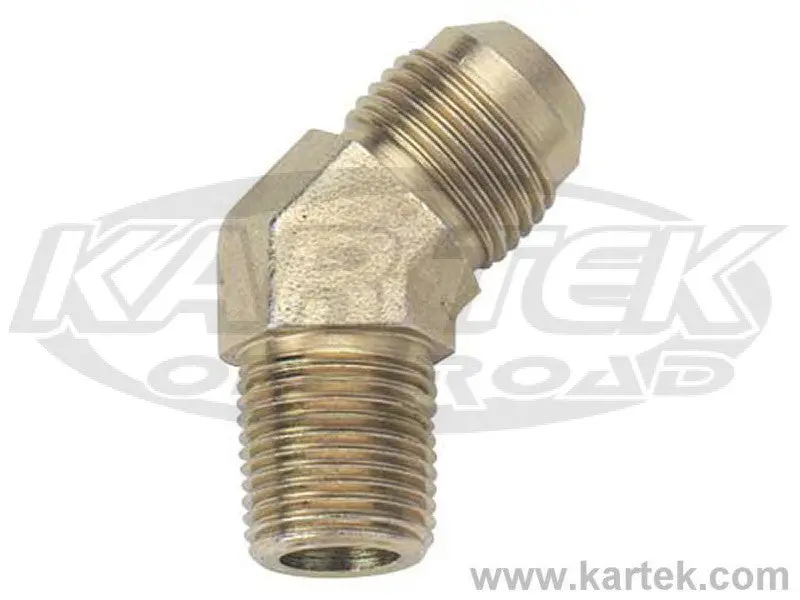 Fragola An -3 Male To 1/8" Npt National Pipe Taper Thread Steel 45 Degree Adapter Fittings 1
