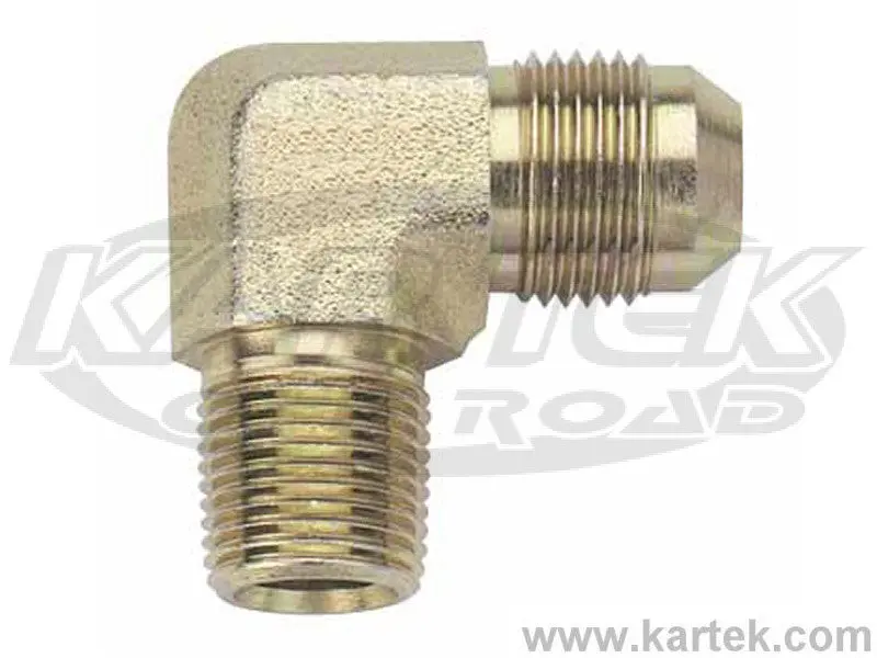 Fragola An -4 Male To 1/8" Npt National Pipe Taper Thread Steel 90 Degree Adapter Fittings 1