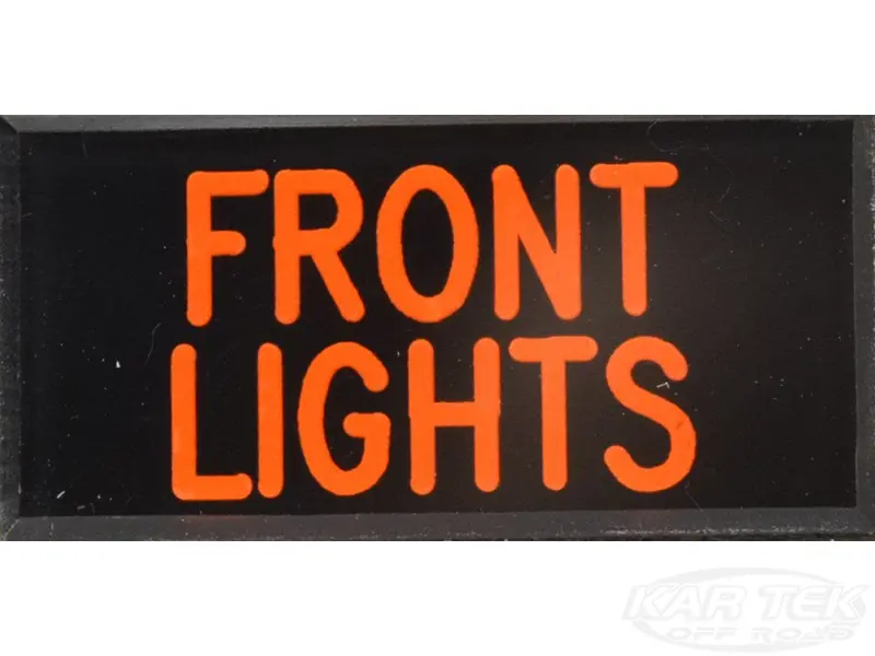 Front Lights Dash Badge Self Adhesive Id Label For Your Indicator Lights Or Switches 1