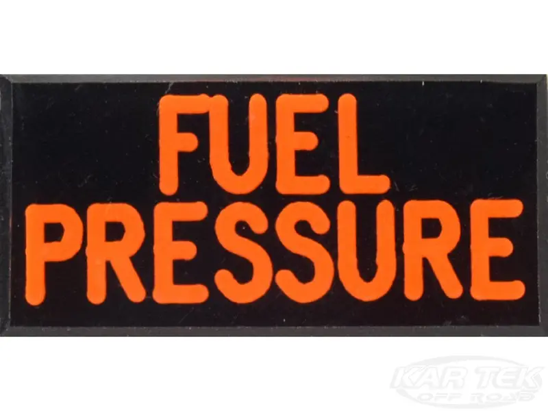Fuel Pressure Dash Badge Self Adhesive Id Label For Your Indicator Lights Or Switches 1