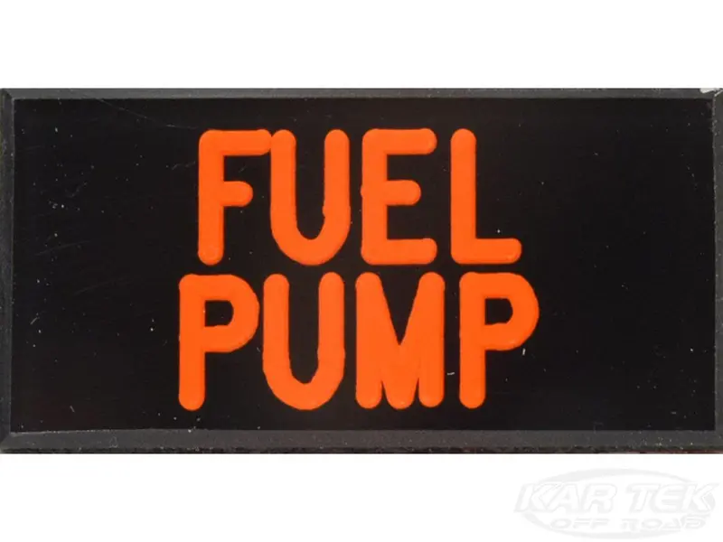 Fuel Pump Dash Badge Self Adhesive Id Label For Your Indicator Lights Or Switches 1