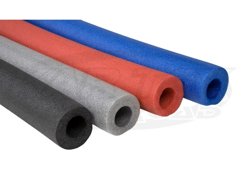 Grey Foam Roll Bar Padding 3 Feet Long Fits Over 1.50 Diameter Tubing With Offset Hole 1