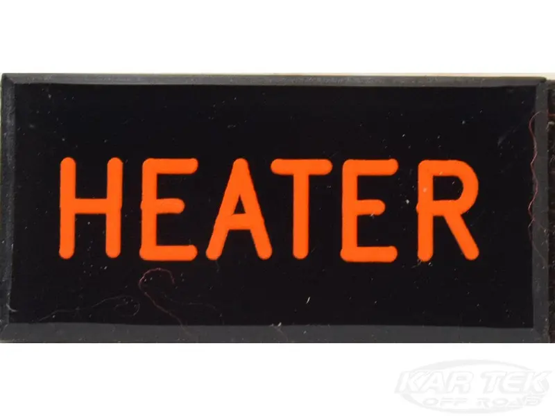 Heater Dash Badge Self Adhesive Id Label For Your Indicator Lights Or Switches 1