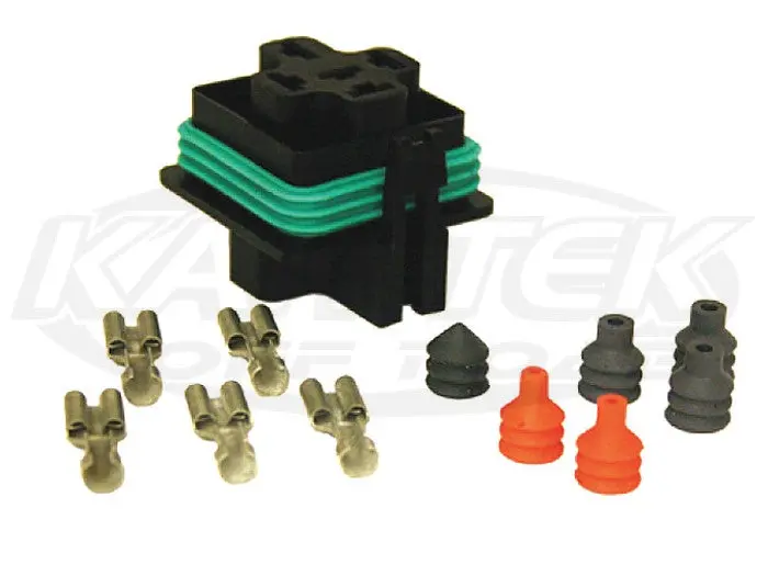 Hella Weatherproof Mini Relay Connector Kit Kit For 5 Pin Weatherproof Mini Relays 1