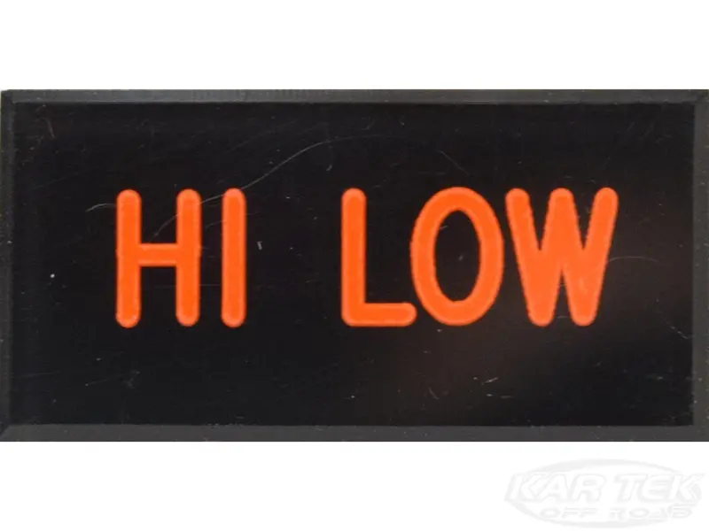Hi Low Dash Badge Self Adhesive Id Label For Your Indicator Lights Or Switches 1