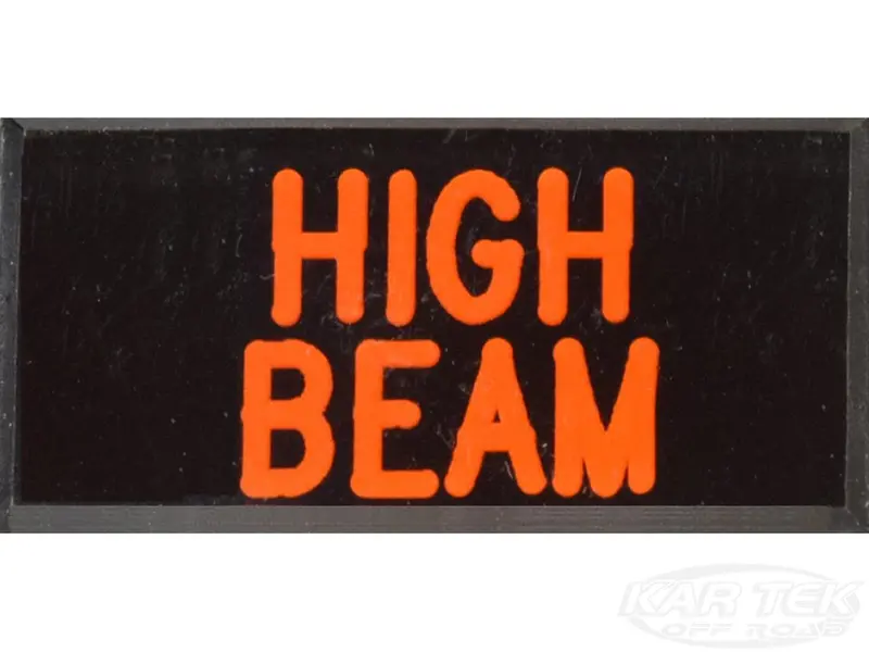 High Beam Dash Badge Self Adhesive Id Label For Your Indicator Lights Or Switches 1