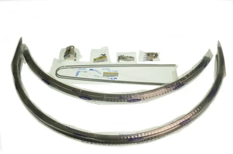 Honjo Polished H1-700Cn Hammered Fluted Mudguards 1