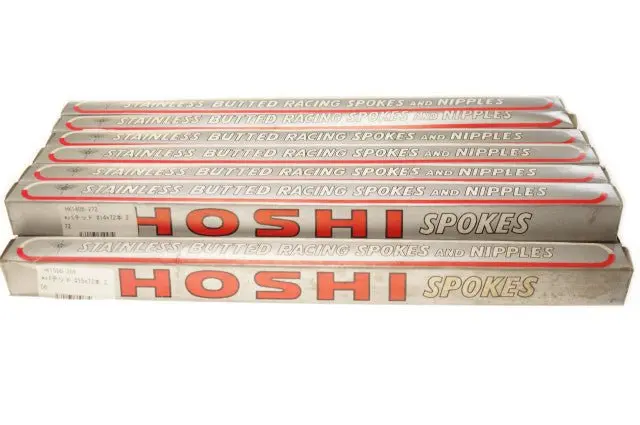 Hoshi Stainless Butted Racing Spokes And Nipples 1