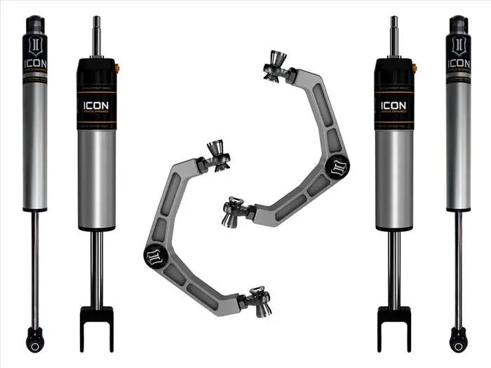 Icon Vehicle Dynamics 2020-Up Gm 2500Hd 3500Hd 0 To 2 Inch Stage 1 Suspension System W/ Billet Upper Control Arm 1