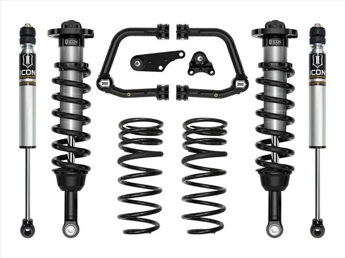 Icon Vehicle Dynamics 2024+ Toyota Tacoma 4Wd 1.25 To 3 Inch Stage 2 Suspension System W/ Tubular Uca Triple Rate Rear Springs K53292ts 1