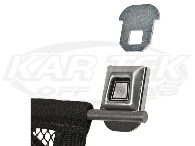 Jaz Products Deluxe Push Button Seat Belt Style Latch Window Net Mounting Kit 28" Rod Length 1