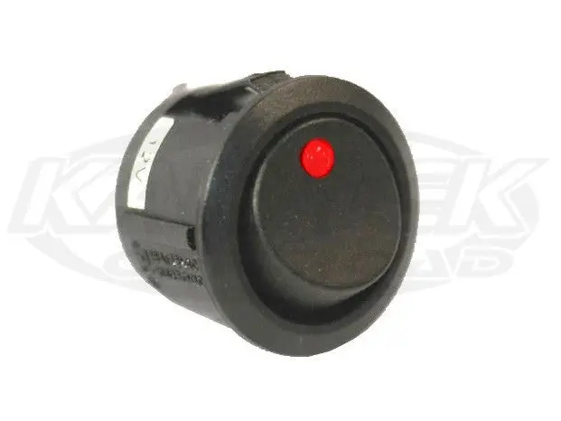 K4 Round Led Dot Lighted Rocker Switch Off/On, Red 1