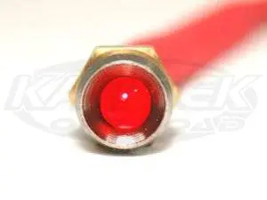 K4 Single Led W/ Chrome Bezel - Standard Red 1