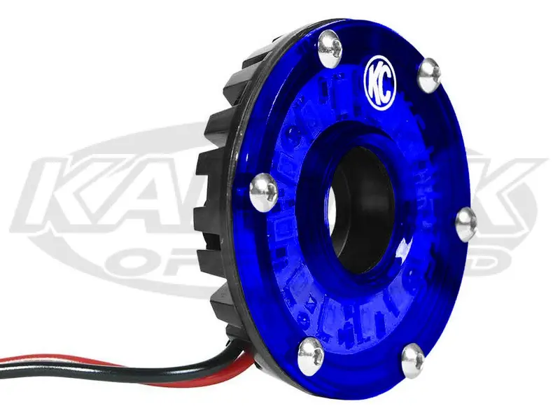 Kc Hilites Blue 2-1/4" Cyclone Universal 5W Led Rock, Dome, Work Or Ambient Light 1