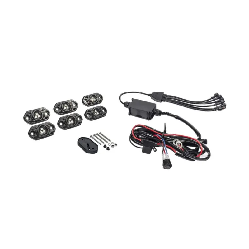 Kc Hilites Juego De 6 Luces Led Multicolor Rgb Serie C - Haz Reflector De 5 W 1