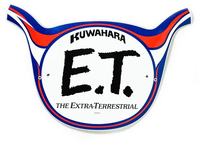 Kuwahara E.T. Old School Number Plate 1
