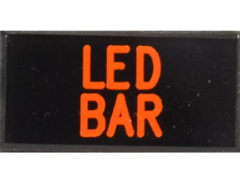 Led Bar Light Bar Dash Badge Self Adhesive Id Label For Your Indicator Lights Or Switches 1