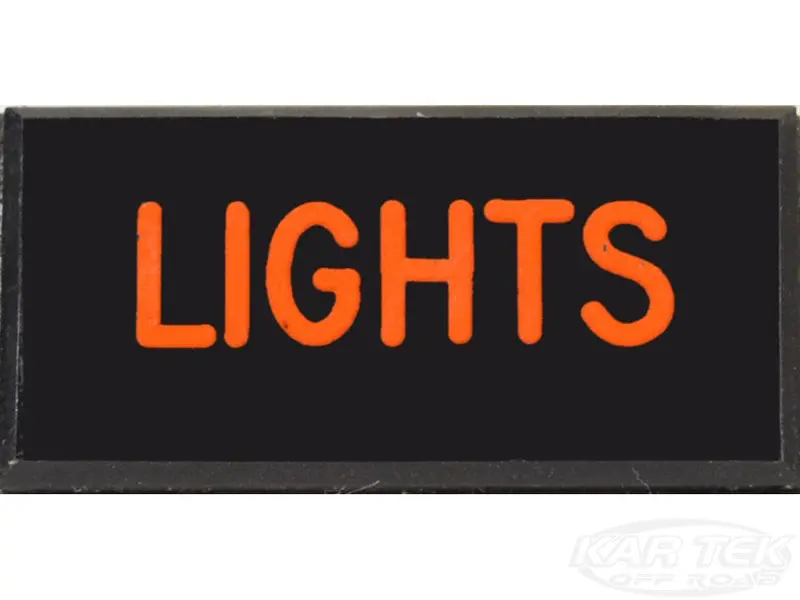 Lights Dash Badge Self Adhesive Id Label For Your Indicator Lights Or Switches 1