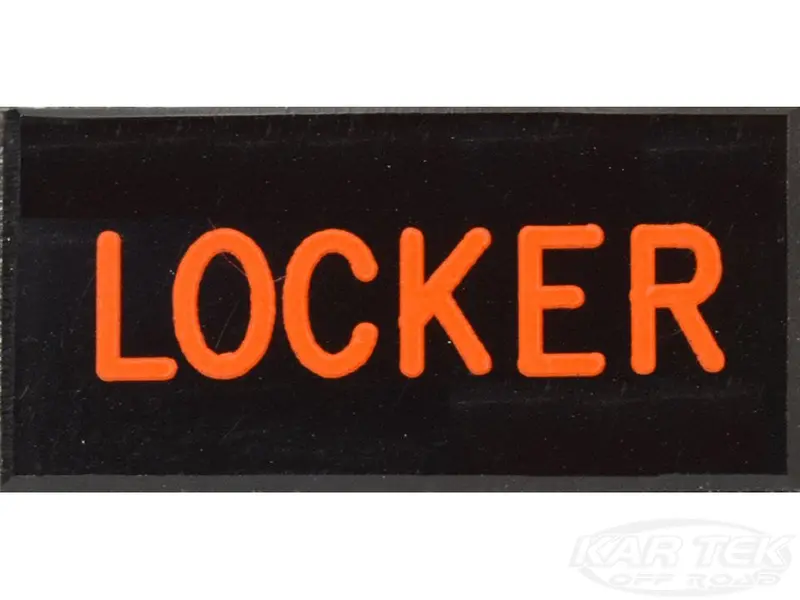 Locker Dash Badge Self Adhesive Id Label For Your Indicator Lights Or Switches 1