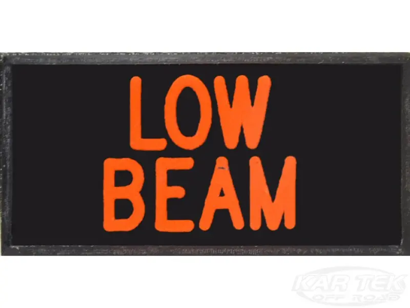Low Beam Dash Badge Self Adhesive Id Label For Your Indicator Lights Or Switches 1