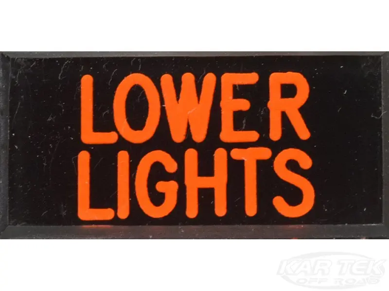 Lower Lights Dash Badge Self Adhesive Id Label For Your Indicator Lights Or Switches 1
