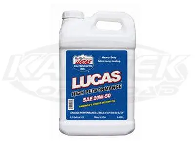 Lucas Oil 20W-50 Plus High Performance Motor Oil 20W-50 2-1/2 Gallon Jug 1