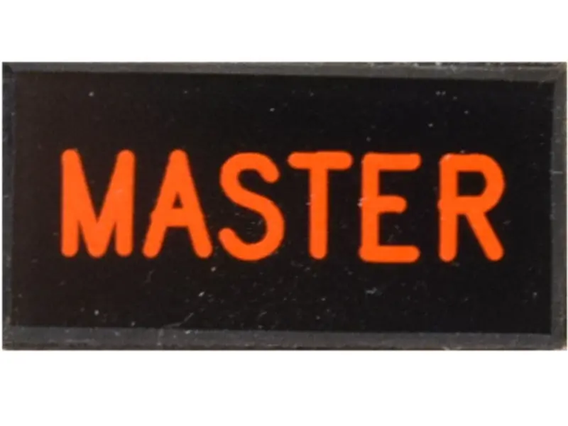 Master Dash Badge Self Adhesive Id Label For Your Indicator Lights Or Switches 1