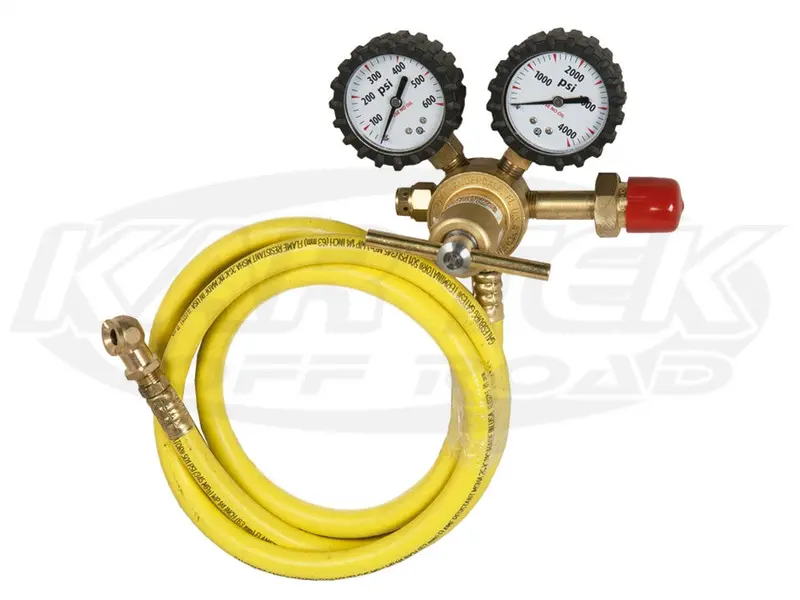 Nitrogen Bottle Regulator With Hose For Refilling Bilstein, Fox, King, Or Sway-A-Way Shocks 1