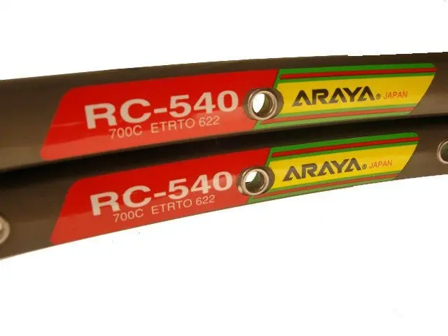 Nos Araya Rc-540 Gunmetal Anodized Clincher Rim 1