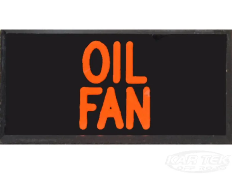 Oil Fan Dash Badge Self Adhesive Id Label For Your Indicator Lights Or Switches 1