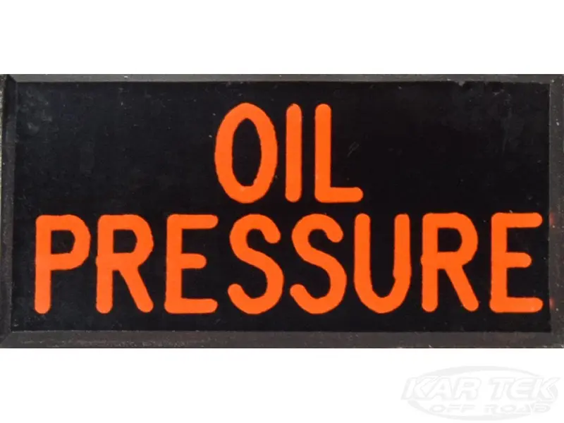 Oil Pressure Dash Badge Self Adhesive Id Label For Your Indicator Lights Or Switches 1
