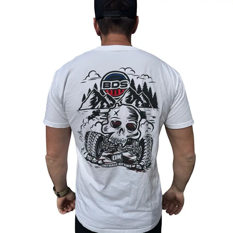 Outback Kitters X Bds Suspension 'Mountaineering' White Tee 1