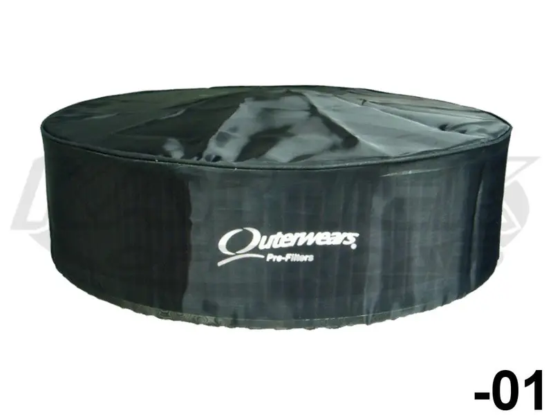 Outerwears Water Repellent Round Cylindrical Pre-Filter Cover 16" Diameter 5" Tall With The Top 1