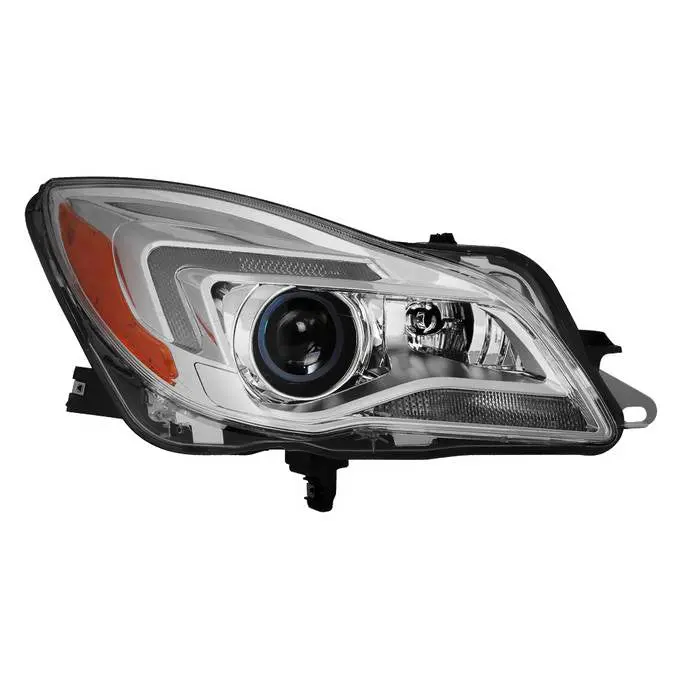 Passenger Side Chrome Projector Headlight With Led Drl For Buick Regal 2014–2017 (Low Beam-D3s,High Beam H11 | Oem Factory Style | Right Side Replacement 1