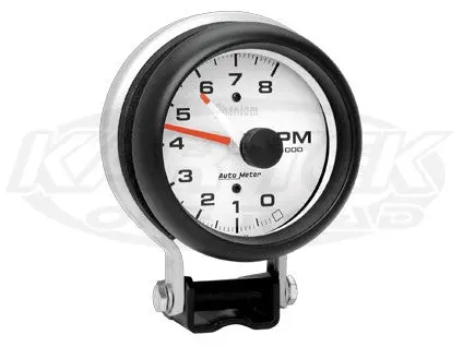 Phantom 3-3/4" Pedestal Mount Tachometer 8,000 Rpm W/ Adjustable Pointer 1