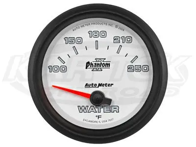 Phantom Ii 2-5/8" Short Sweep Electric Gauges Fuel Level (0 ? Empty/90 ? Full) 1