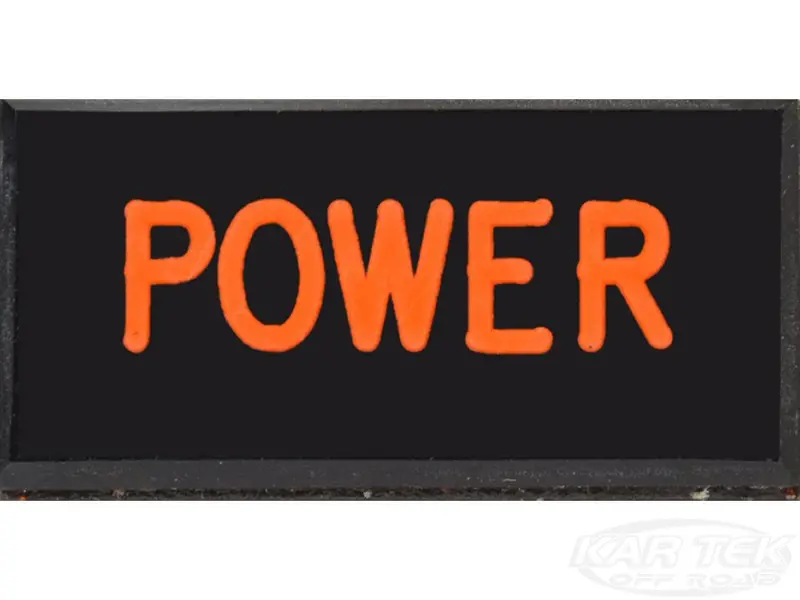 Power Dash Badge Self Adhesive Id Label For Your Indicator Lights Or Switches 1