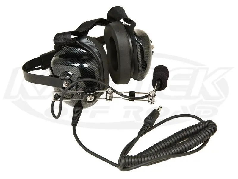 Prerunner Carbon Fiber Headset - Behind-The-Head W/ Built In Coil Cord 1