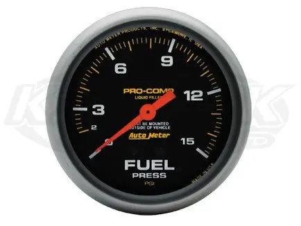 Pro-Comp 2-5/8" Liquid Filled Full Sweep Mechanical Gauges Temperature 140_F - 340_F 1