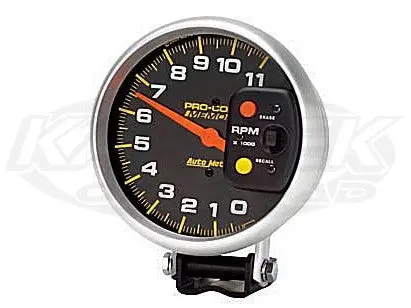 Pro-Comp 5" Pedestal Mount Tachometer 11,000 Rpm W/ Memory Recall 1